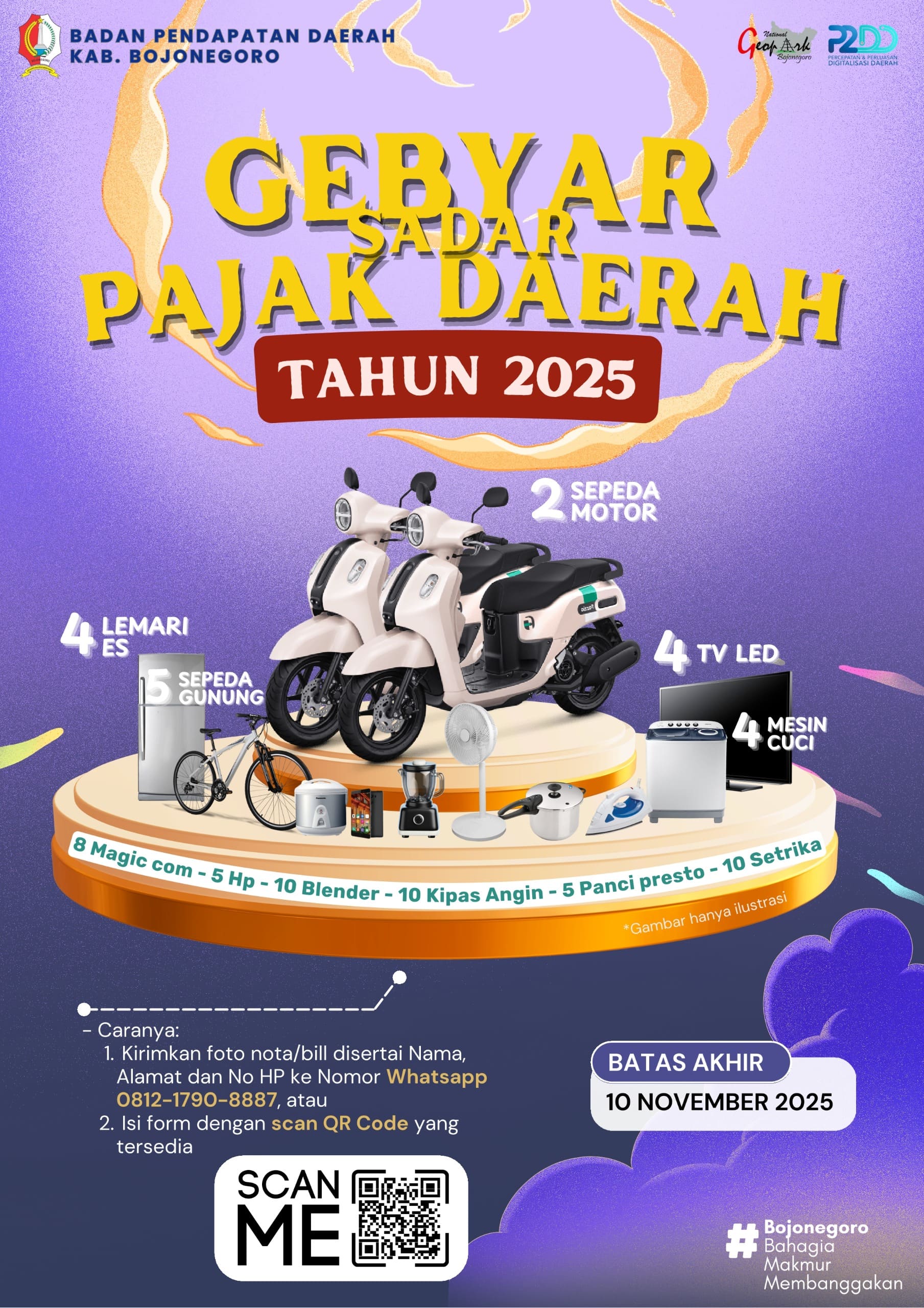 Gebyar Sadar Pajak Daerah 2025: Bayar Pajak Daerah, Raih Hadiah Menarik