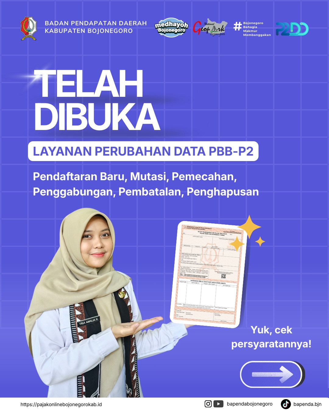 Layanan Perubahan Data PBB-P2 Dibuka