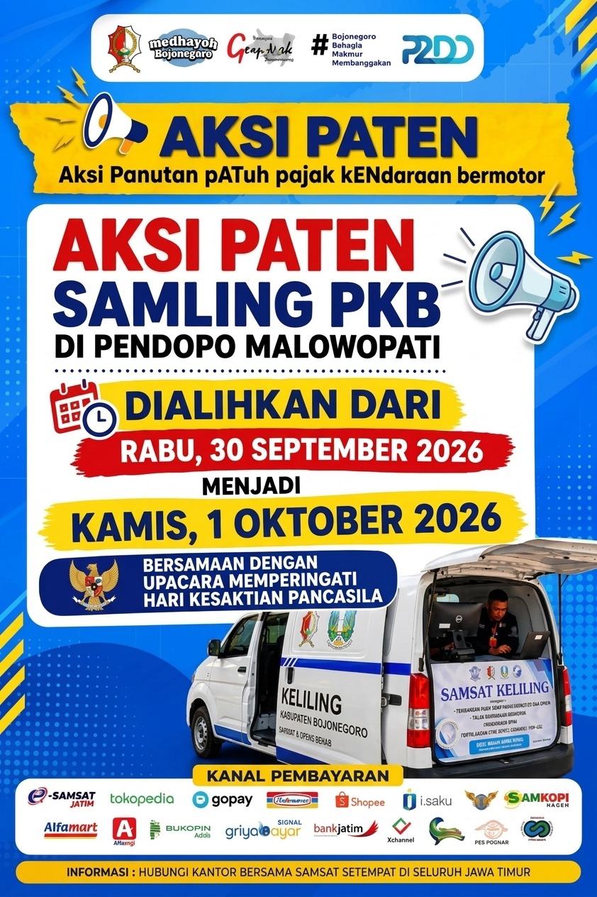 Pengumuman: Penyesuaian Jadwal Samling PKB Pendopo Malowopati