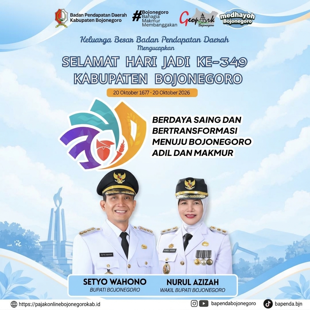 Selamat Hari Jadi Kabupaten Bojonegoro ke-349
