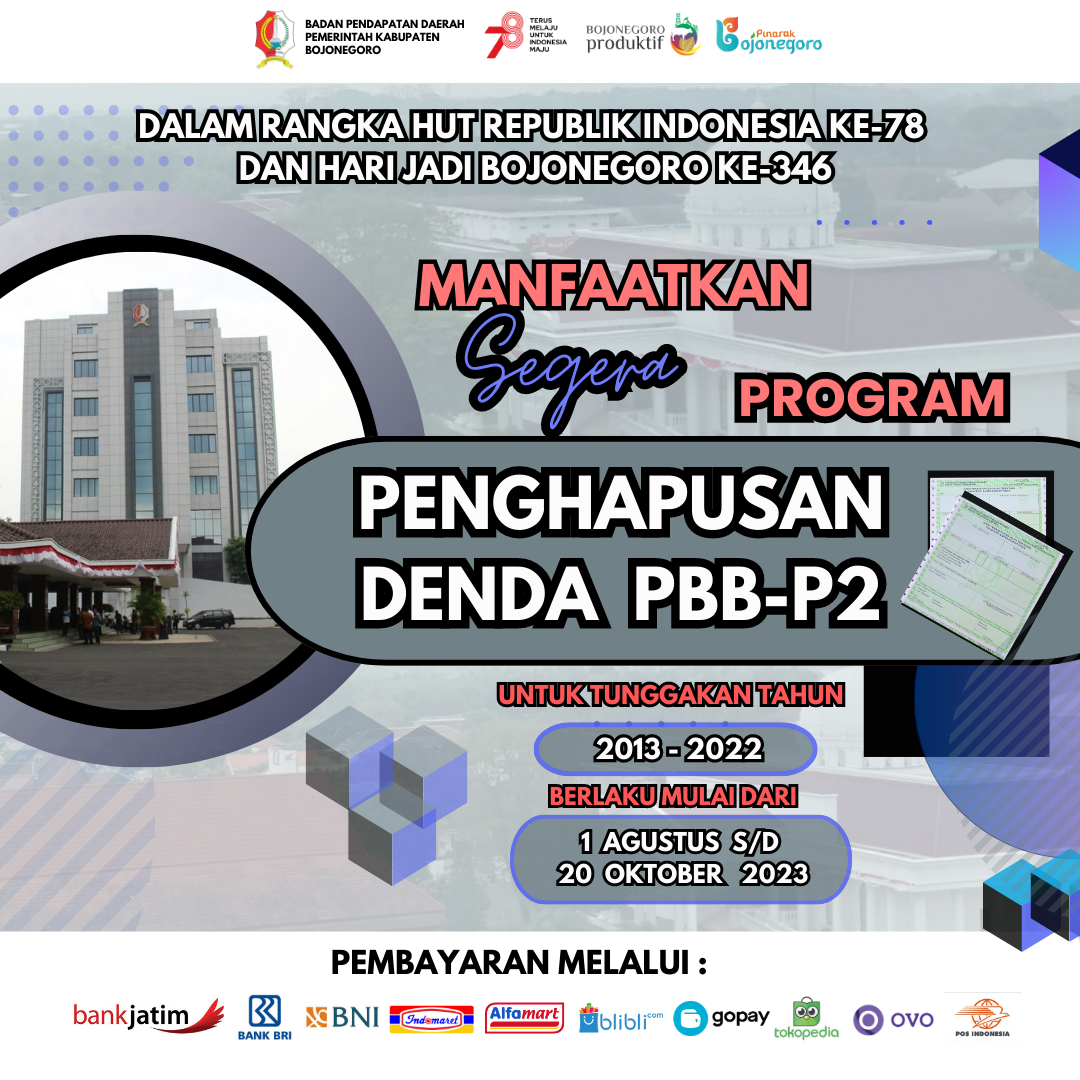 Manfaatkan Segera Program Penghapusan Denda PBB-P2